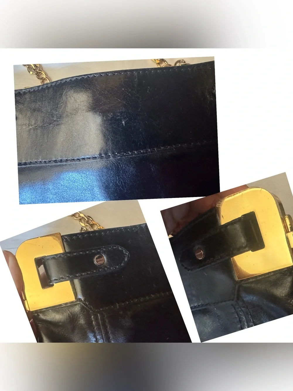 Vintage Milly Leopard Cowhide & Leather Convertible Clutch Purse